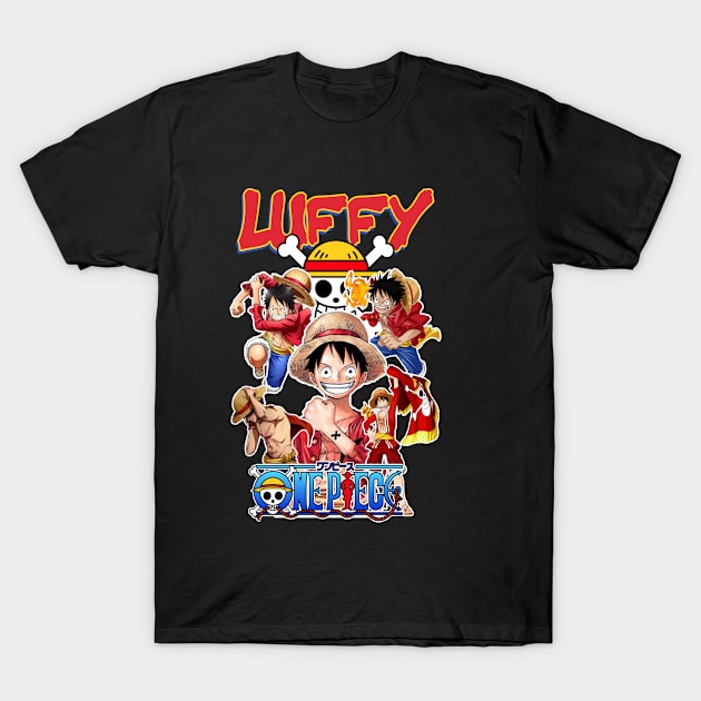 Luffy One Piece T-Shirt by WzaelArt